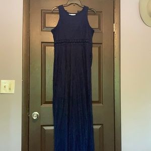 Maurices Navy Lace Dress with cutouts